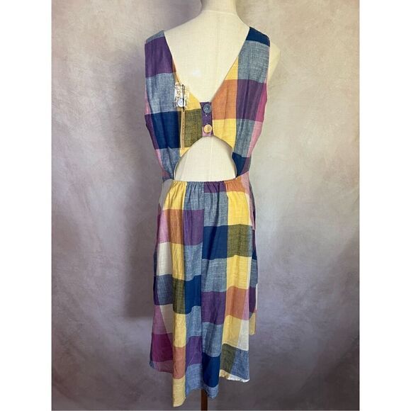 Plaid Dress Maxi Plus Size - Picture 3 of 5